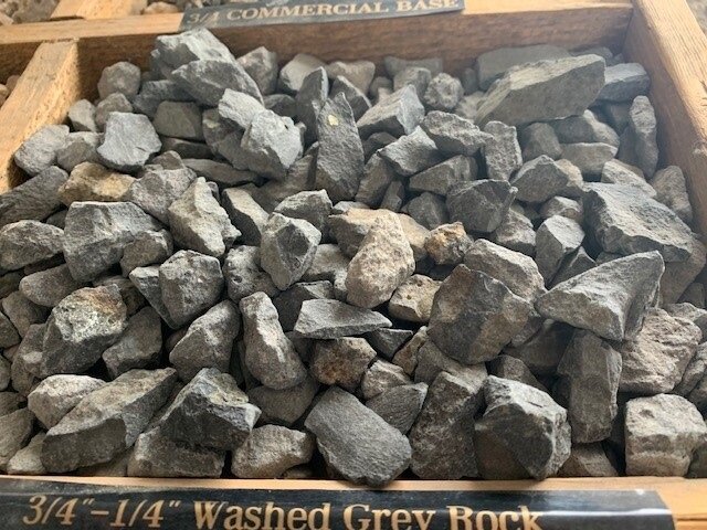 3/4 - 1/4 Clean Grey Rock Quarry